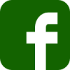 Facebook Logo Icon Dark Green