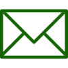 Mail Envelope Icon Dark Green