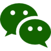 WeChat Logo Icon Dark Green
